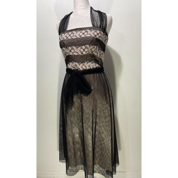 Laundry by shelli Segal dress Y2K whimsy goth emo fairy retro casual prom women2 - Picture 3 of 10